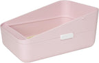 Sfozstra Small Cat Litter Box: Removable Tray for Cats Under 8 lbs | Kitten Friendly / Low Entry Access / Easy Cleaning / Compact Space Saving / Indoor Apartment Use