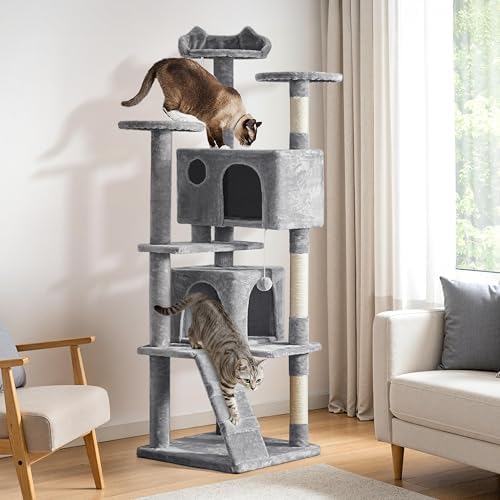 Yaheetech 70in Multi-Level Sturdy Cat Tree, Condo, Sisal Scratching Posts - Image 2