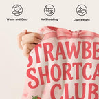 Strawberry Shortcake Throw Blanket Cute Berry Dessert Gifts 40''x50'' - Image 7