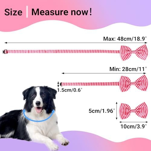 Segarty Dog Bowties - 80 Pack Adjustable Bow Ties for Small to Large Pets - Assorted Grooming Accessories for Birthdays, Weddings, Parties & Holidays - Image 2