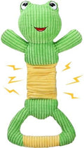 Letsmeet Dog Squeak Toys Durable Plush Dog Toy with Crinkle Paper, Tug of War Pull Toys for Puppies, Interactive Dog Chew Toys for Small, Medium and Large Dogs by Letsmeet