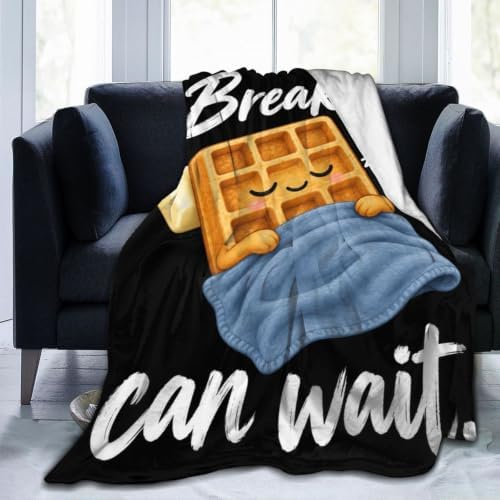 Sleepy Waffle Blanket Throw Gift for Girls Women 50"X40" by Unknown