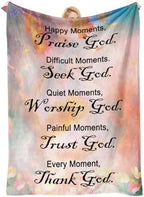 Christian Faith Inspirational Soft Throw Blanket - Religious and Spiritual Gift for Women/Men, Adults/Kids - Personalized 40"x60" - Image 2