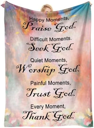 Christian Faith Inspirational Soft Throw Blanket - Religious and Spiritual Gift for Women/Men, Adults/Kids - Personalized 40"x60" - Image 2