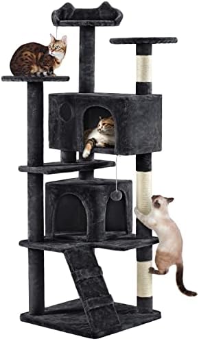 Yaheetech 70in Multi-Level Sturdy Cat Tree, Condo, Sisal Scratching Posts by Yaheetech