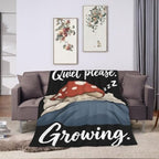 Sleepy Mushroom Blanket Throw Gift for Girls Women 50"X40" - Image 3