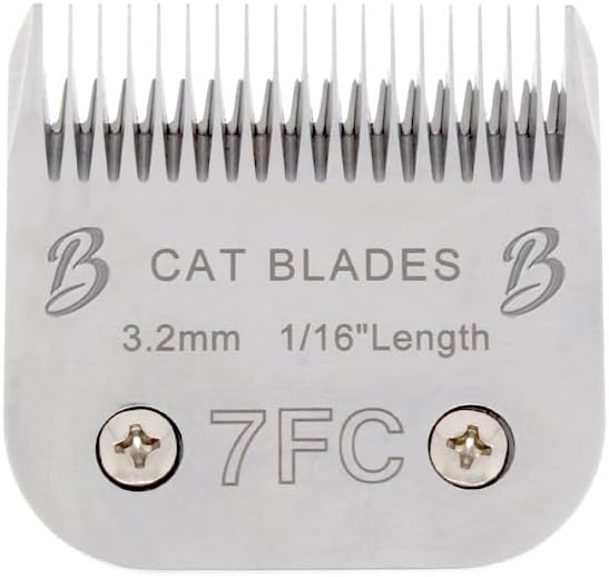 Detachable A Series 7f Blades for Cat Grooming Full Tooth Cuts Length 1/16" - 3.2mm Japanese High Carbon Stainless Steel Cat Grooming Supplies | Compatible A5 Series(7F Cat)