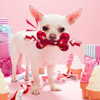 Valentine's Day Dog Toys, 2 Pack Plush Squeaky Dog Toys with Cotton Rope, Valentine's Day Dog Gifts for Small and Medium Dogs - Image 3