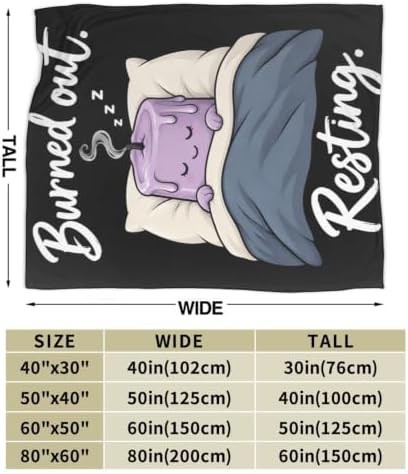 Sleepy Candle Blanket Throw Gift for Girls Women 80"X60" - Image 7