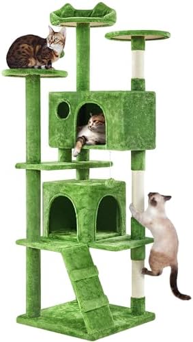 Yaheetech 70in Multi-Level Sturdy Cat Tree, Condo, Sisal Scratching Posts by Yaheetech