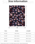 American Patriotics Blanket Stars and Stripes 4th of July Memorial Day Throw Blanket Travel Blanket Warm Flannel Fleece Blankets Cozy Soft Blanket Gifts for Women Men Girls Boys 60"x50" - Image 4