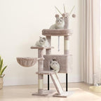 Gitelsnour Cat Tree Tower for Indoor Cat, Top Platform with Toy, GCT006SMU by Gitelnour