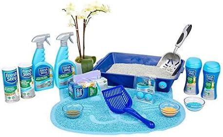 Fresh Step Cat Litter Crystals Deodorizer, Non Toxic Odor Neutralizing Crystals for Litter Boxes That Help Control Smells and Keep Home Areas Fresh, Fresh Scent, 15 Ounce - 3 Pack | Non-toxic crystals neutralize odor at the source in any litter box, ke...