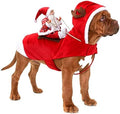 BWOGUE Santa Dog Costume, Dog Christmas Outfit, Santa Rider Costume, Size M by BWOGUEPetHome