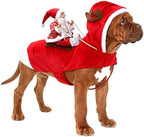 BWOGUE Santa Dog Costume, Dog Christmas Outfit, Santa Rider Costume, Size M by BWOGUEPetHome