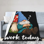 Sleepy Gnome Blanket Throw Gift for Girls Women 80"X60" - Image 4