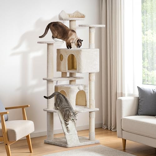 Yaheetech 70in Multi-Level Sturdy Cat Tree, Condo, Sisal Scratching Posts - Image 2