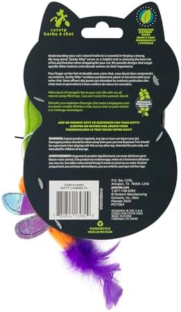 Quirky Kitty Kitty Connects Interactive Cat Toy With Felt Rings And Catnip Dragonfly - Image 6