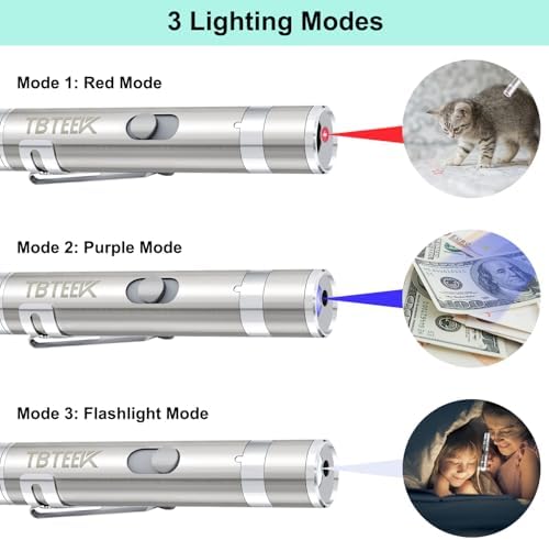 TBTeek Cat Toys, Rechargeable, 3 Light Modes & 5 Fun Patterns - Image 3