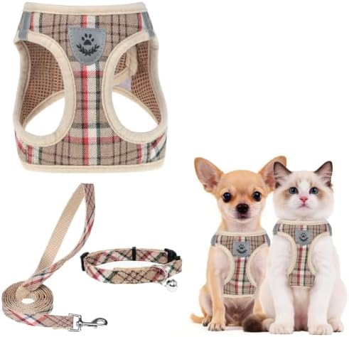 PUPTECK Dog Harness, Collar and Leash Set No Pull for Small Medium Sized by PUPTECK