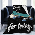 Sleepy Skateboard Blanket Throw Gift for Girls Women 60"X50" by Unknown