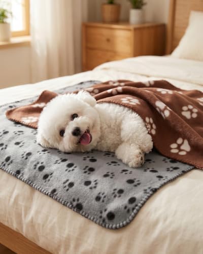 Comsmart Dog Blankets, 6 Pack Fleece Pet Blankets, 39x35 inches - Image 4