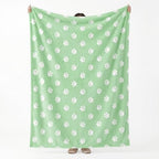 Horaldaily Green Dog Paw Shape 3D Textured Throw Blanket 40x50 - Image 4