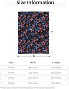 American Patriotic Fuzzy Throw Blanket for Women Men Girls Boys Soft Cozy Fleece Blankets for Bedroom Living Rooms Sofa Couch 80"x60" - Image 4