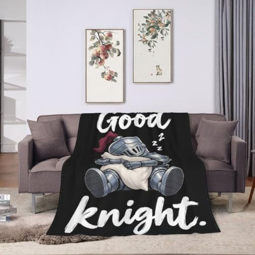 Sleepy Knight Blanket Throw Gift for Girls Women 50"X40" - Image 3