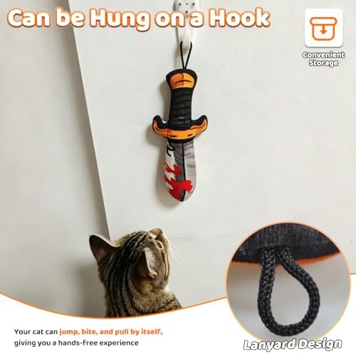 Catnip Toy [2000mg Premium Catnip], Sword Style Cat Kicker Toy - Image 5