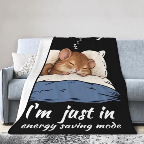 Sleepy Dormouse Blanket Throw Gift for Girls Women 60"X50" - Image 4