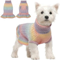 QBLEEV Dog Sweater Dress Pullover for Medium Dogs, Christmas Knitwear Cable Pet Sweater, Warm Winter Fall Puppy Clothes for Girls Boys M by QBLEEV