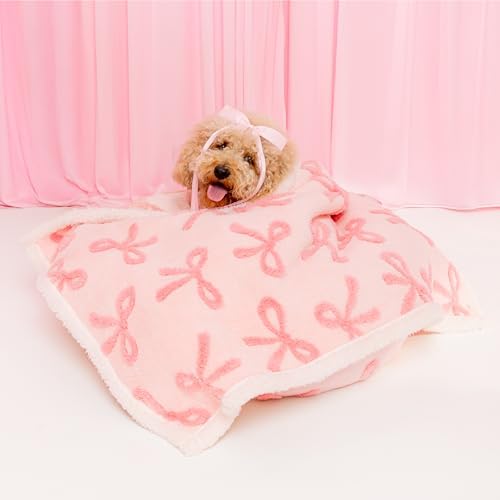LE SURE Waterproof Dog Blankets for Small Dogs Cute Cozy 3D Jacquard,25x35 - Image 2