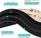 Christmas Dog Food & Water Mat, Paw Prints Santa Claus Snowman Xmas Pet Feeding Mat for Floor Non-Slip Waterproof, Super Absorbent Cat Bowl Mat, Easy to Clean Pet Placemat,12" × 20" - Image 6