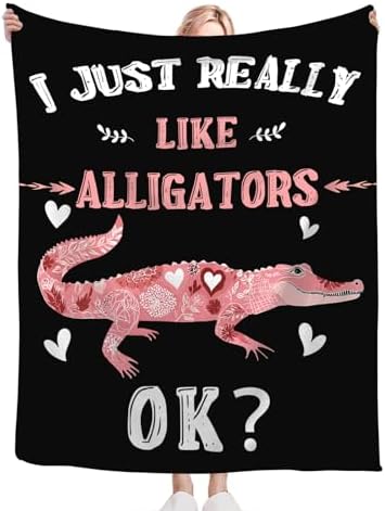Crocodile Blanket for Girls Women Boys Men Adults Kids Soft Cozy Fleece Reptiles Alligator Throw Blankets Gifts Warm Flannel Plush Lightweight Decor for Couch Bed Sofa 60"X50" - Image 6