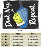Sleepy Pickleball Blanket Throw Gift for Girls Women 60"X50" - Image 7