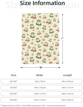 Cute Frogs Fuzzy Throw Blanket for Women Men Girls Boys Soft Cozy Fleece Blanket for Bedroom Living Rooms Sofa Couch 80"x60" - Image 5