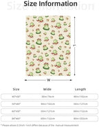 Cute Frogs Fuzzy Throw Blanket for Women Men Girls Boys Soft Cozy Fleece Blanket for Bedroom Living Rooms Sofa Couch 50"x40" - Image 5