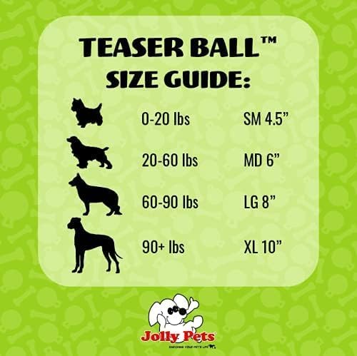 Jolly Pets Teaser Ball Dog Toy, Small/4.5 Inches, Red (1504 RD)