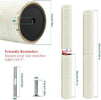 Cat Tree Replacement Post, 4PCS 9.8in Cat Scratching Poles with M8 Screws - Image 2