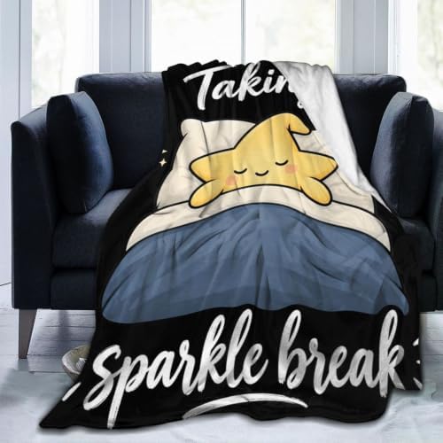 Sleepy Star Blanket Throw Gift for Girls Women 60"X50" by Unknown