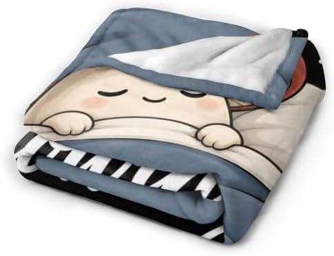 Sleepy Mushroom Blanket Throw Gift for Girls Women 50"X40" - Image 5