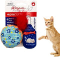 Huxley & Kent Plush Cat Toy - Hanukkah Interactive Catnip Toy for Cats & Kittens - Soft with Crinkle & Catnip - Fun Indoor Play - Jelly Roll & Meowchewitz 2pk by HuxleyKent