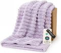 Bedsure Soft Twin Blanket for Bed Decor Gifts Lavender Fog 60"x80" by BEDSURE