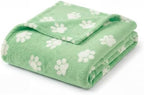 Horaldaily Green Dog Paw Shape 3D Textured Throw Blanket 50x60 - Image 6