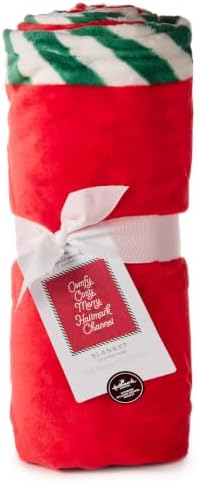 Hallmark Channel Christmas Red Plush Blanket (Comfy. Cozy. Merry.) 50"x60" - Image 5