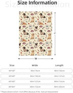 Puppy Dogs Flannel Fleece Throw Blanket, 60"x50" - Image 4