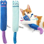 Pawaboo Cat Toys, 2 Pack Plush Catnip Toys with Bell and Crinkle Paper by Pawaboo
