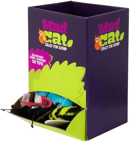 Mad Cat Buggin' Out Bug Cat Toys, Catnip and Silvervine Blend, Pack of 24 - Image 4