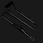 6FT Highly Reflective Heavy Duty Elastic Bungee Medium and Large Dog Leash Shock Absorbing with Comfortable Padded Handle and Traffic Handle Suitable for Training Grey